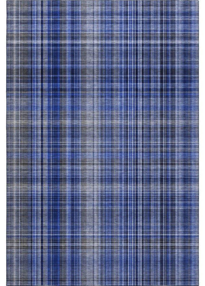 Premium Machine Washable Mayfield AMF541 Navy 2'6" x 3'10" Rug
