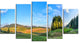 Long Panorama with Little Forest, Landscape Canvas Art Print, 60"x32", 5 Panels
