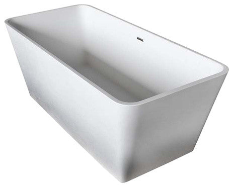 Venzi PietraStone 27"x60" Man Made Stone Freestanding Bathtub By Atlantis