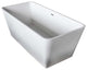 Venzi PietraStone 27"x60" Man Made Stone Freestanding Bathtub By Atlantis