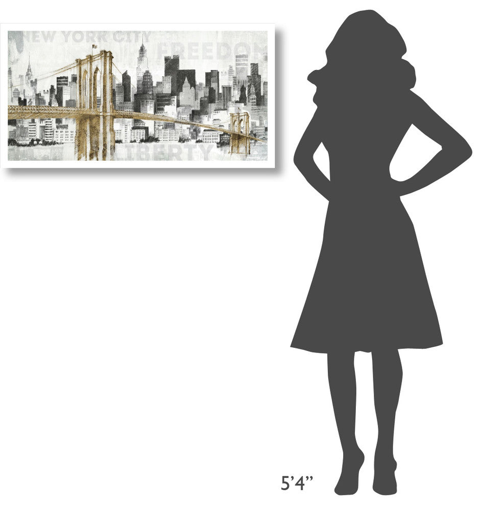 "New York Skyline I" Digital Paper Print by Avery Tillmon, 38"x20"
