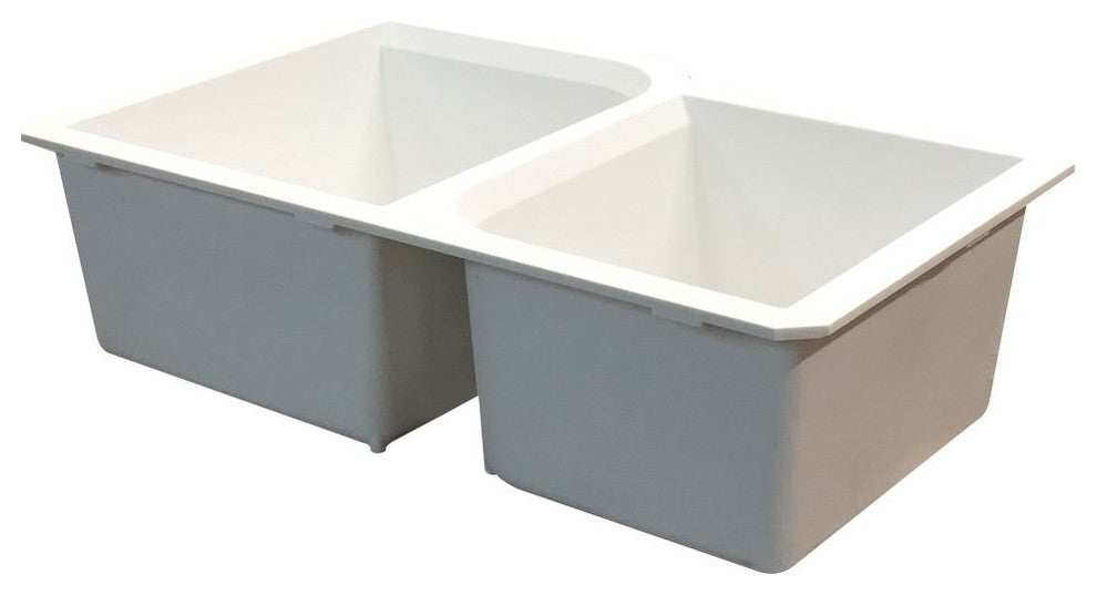 Transolid Radius Granite 31-in Undermount Kitchen Sink