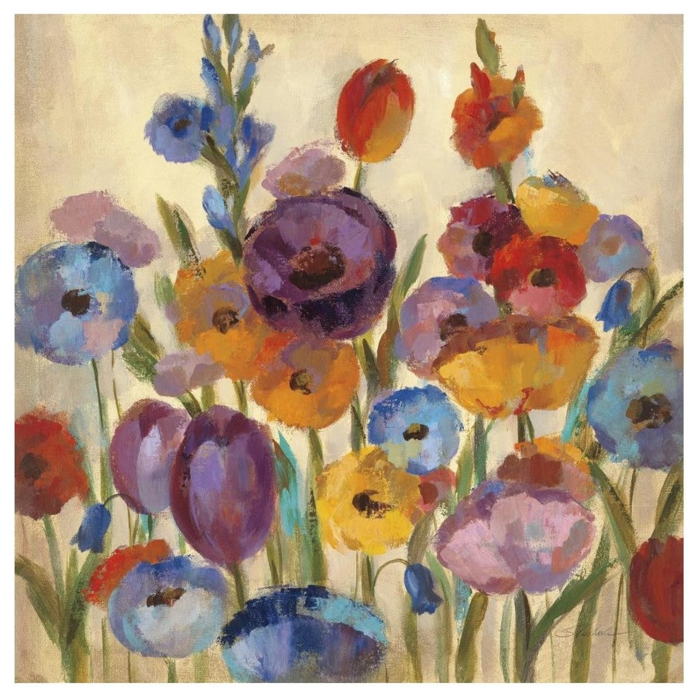 "Garden Hues I" Digital Paper Print by Silvia Vassileva, 26"x26"