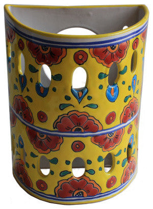 Canary Talavera Ceramic Sconce