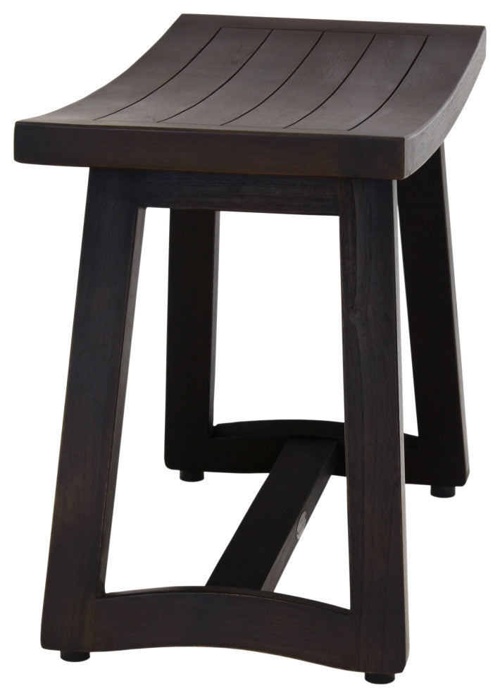 Patented 24" Asia Buru Mocha-Shield Teak Shower Bench