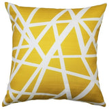 Pillow Decor - Bird's Nest Yellow Throw Pillow 19x19