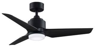 Fanimation TriAire Custom Ceiling Fan with LED Light, Black, 44"