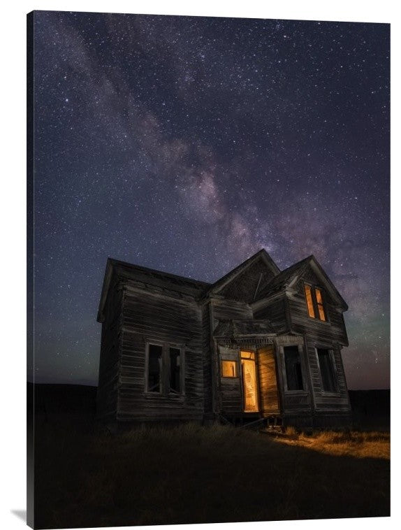 "Pray Nobody Is Home" Stretched Canvas Giclee by Miles Morgan, 28x40"