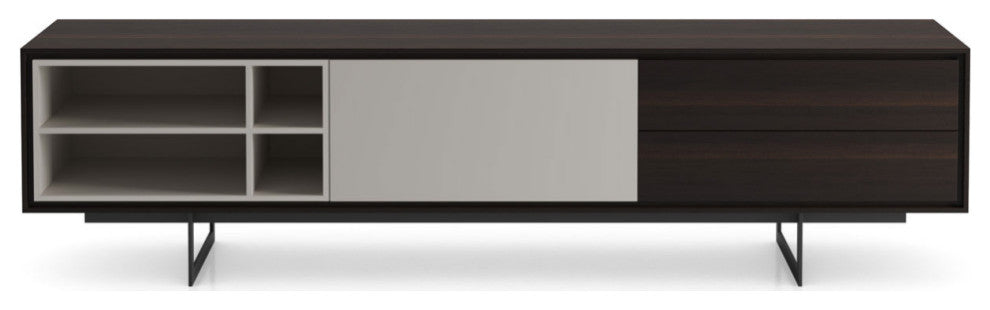Baxter Media Cabinet, Smoked Oak