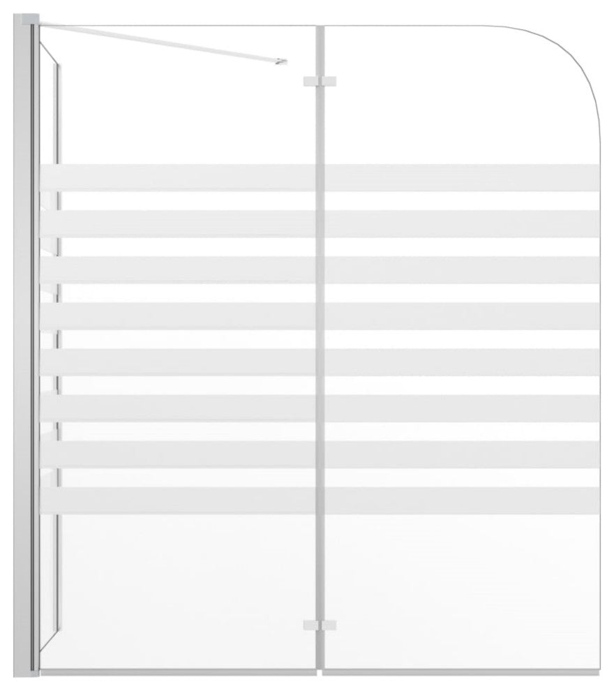 Vidaxl Bath Enclosure 47.2"x26.8"x51.2" Tempered Glass Stripe