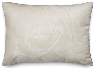 White Marble Pattern 14x20 Indoor/Outdoor Pillow