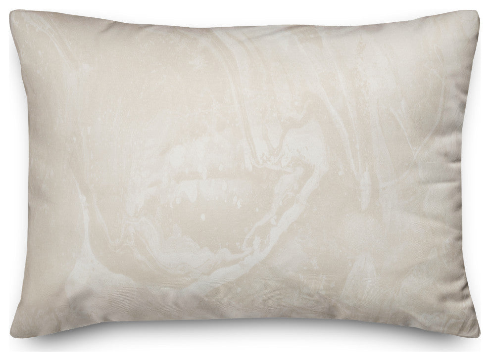 White Marble Pattern 14x20 Indoor/Outdoor Pillow
