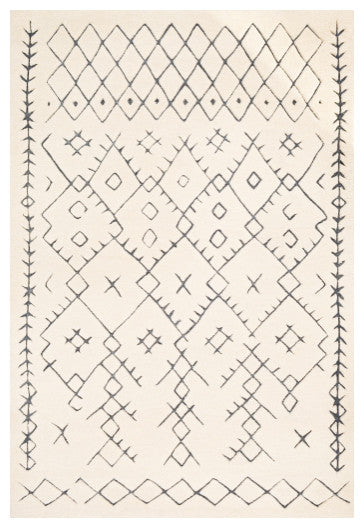 Surya Souk SOU-2300 8'x10' Rug, Charcoal/Cream