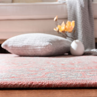 Safavieh Micro-Loop Collection MLP504 Rug, Pink/Ivory, 5' X 8'