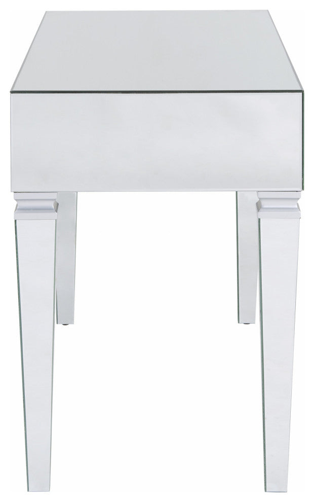 Silver Mirrored Glam Desk