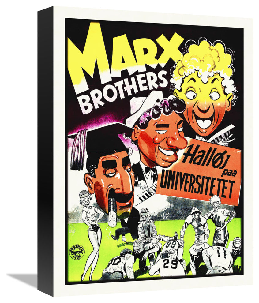 "Marx Brothers - Swedish - Horse Feathers 02" Canvas Giclee, 12"x16"