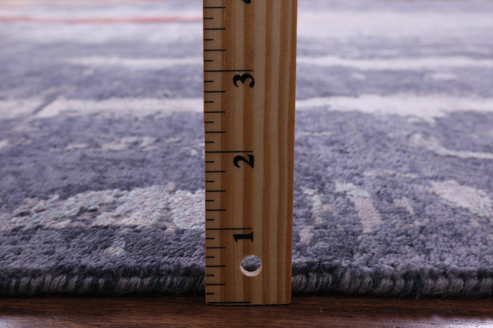 7' 11" X 10' 0" Woman Under The Rain Hand Knotted Wool & Silk Rug - Q13157