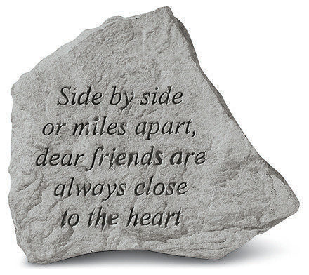 "Side By Side or Miles Apart" Garden Stone