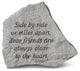 "Side By Side or Miles Apart" Garden Stone