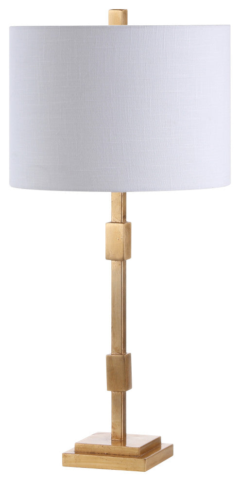 Windsor 29" Metal LED Table Lamp, Gold Leaf