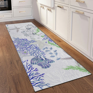Addison Rugs Surfside ASR31 Blue 2'3"x7'6" Rug