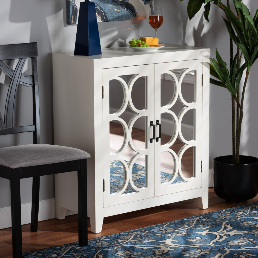 Dia Contemporary Sideboard, White