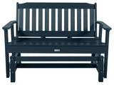 Lehigh Garden Gliding Bench 4', Federal Blue