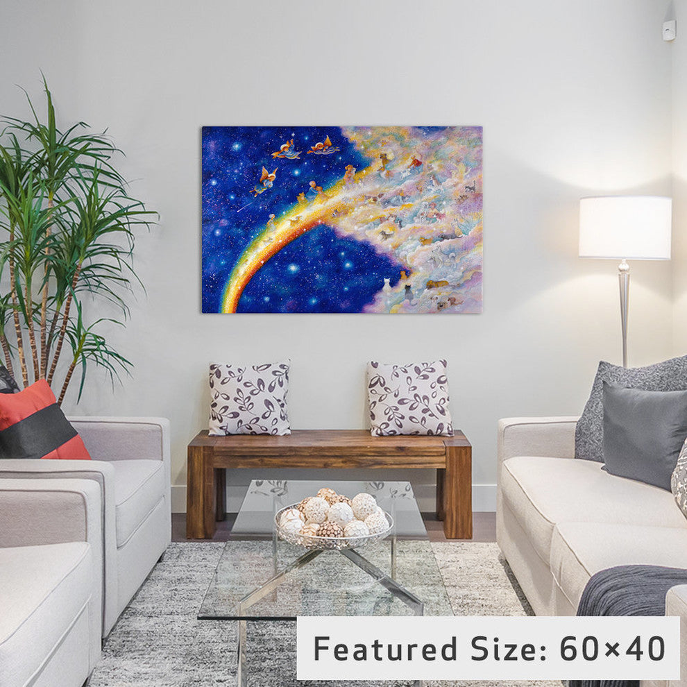 "Rainbow Bridge" by Bill Bell, Canvas Print, 26"x18"