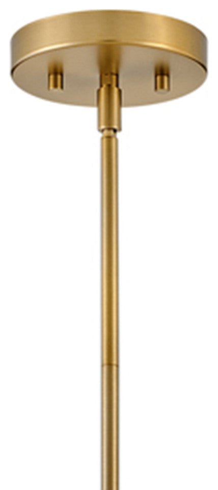 Hinkley Eloise 31.25" Pendant Light, Lacquered Brass + Clear Glass