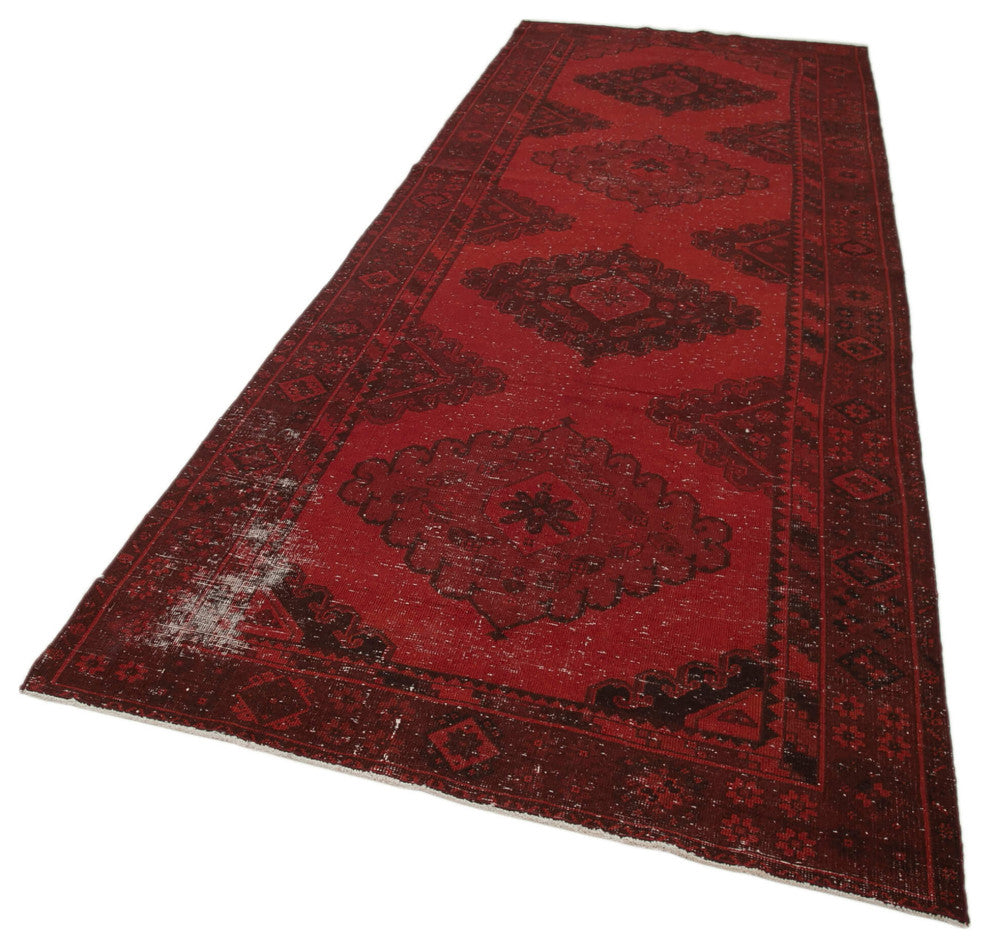 Rug N Carpet - Handmade Oriental 4' 7" x 12' 10" One-of-a-Kind Runner Rug