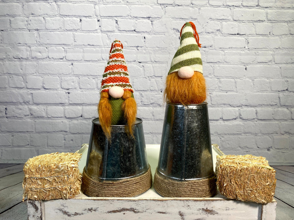 Autumn Gnomes, Orange Green