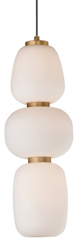 ET2 E25067-92 Soji 6"W LED Mini Pendant - Black / Gold