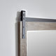 Cortes Rectangular Wall Mount Mirror, Classical Grey, 48"