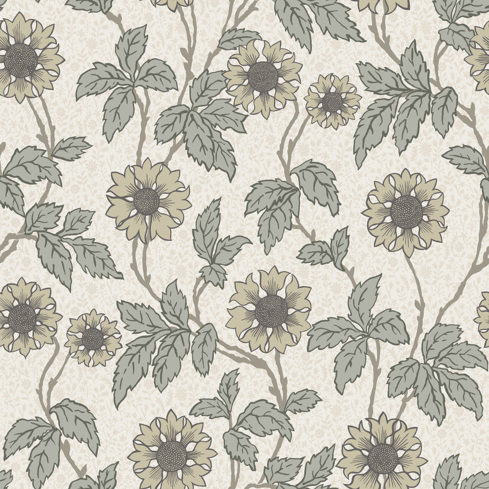 Leilani White Floral Wallpaper Bolt