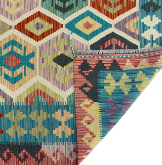 Flatweave Lolita Red/Blue Rug, 5'10x8'1