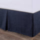 Camden Bed Skirt With 18" Drop, King Nubby Blue