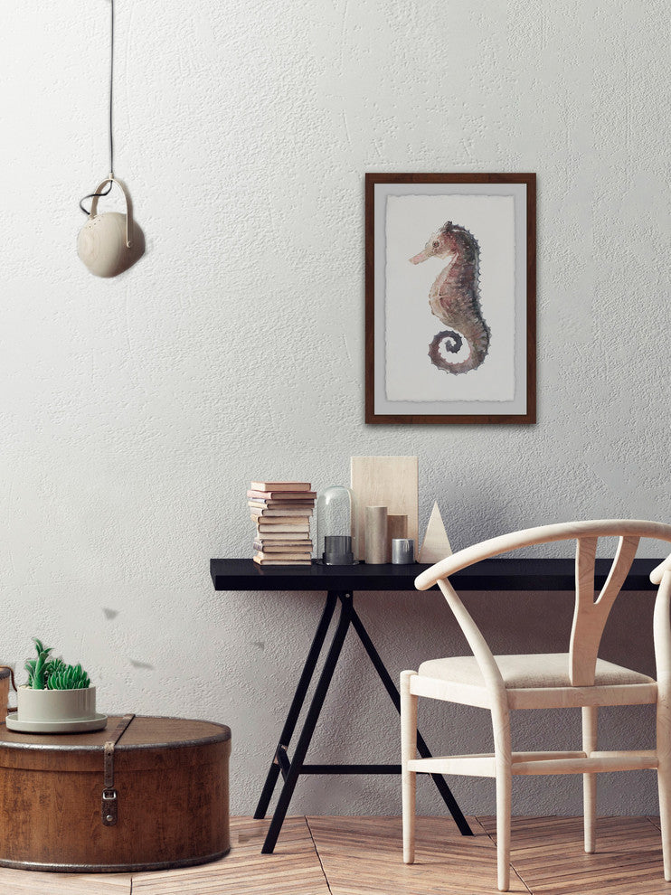 "Stiff Seahorse" Framed Painting Print, 20"x30"