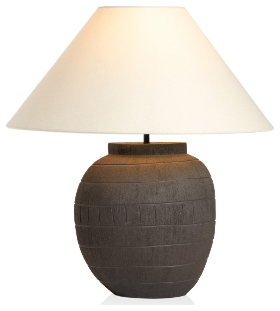 Muji Table Lamp-Textured Matte Black