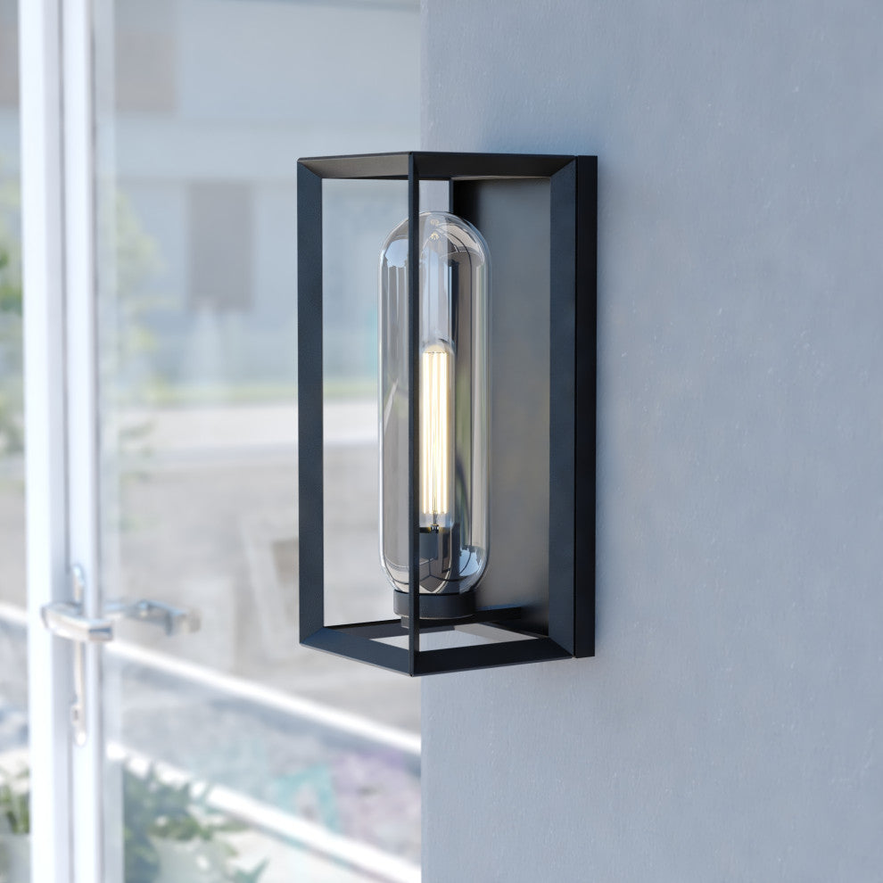 Pullman 6.5" Outdoor Wall Light Textured Black