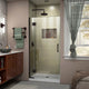 Unidoor-x 35" Hinged Shower Door, Oil Rubbed Bronze