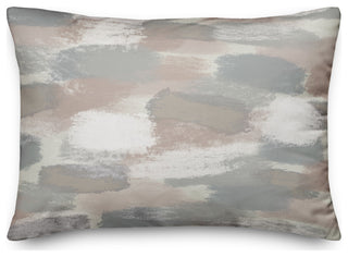 Gray Brushstroke Pattern 14x20 Indoor/Outdoor Pillow
