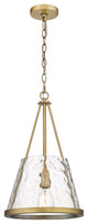 Innovations 383-1S-BB-G384D-12CL-LED 1-Light Mini Pendant, Brushed Brass