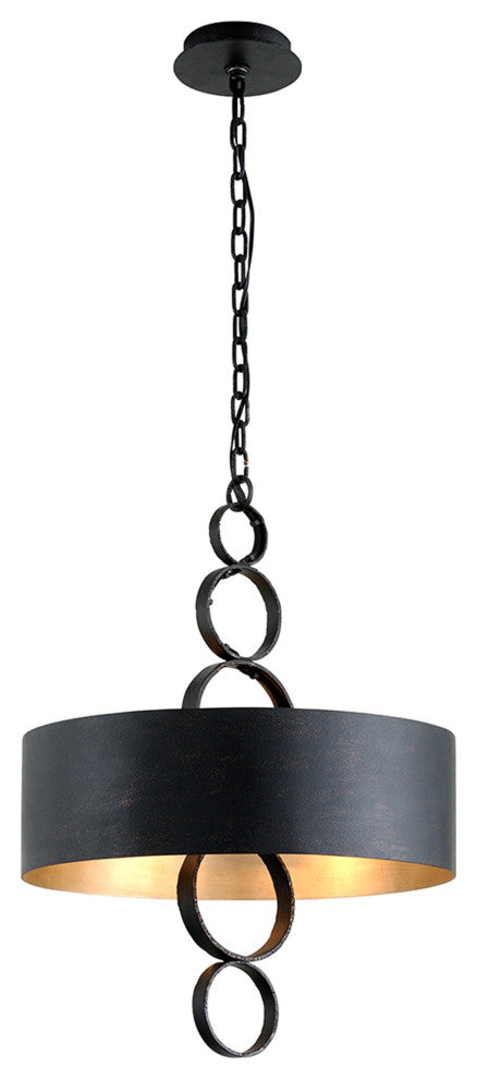 Rivington 4 Light Pendant - Charred Copper Finish