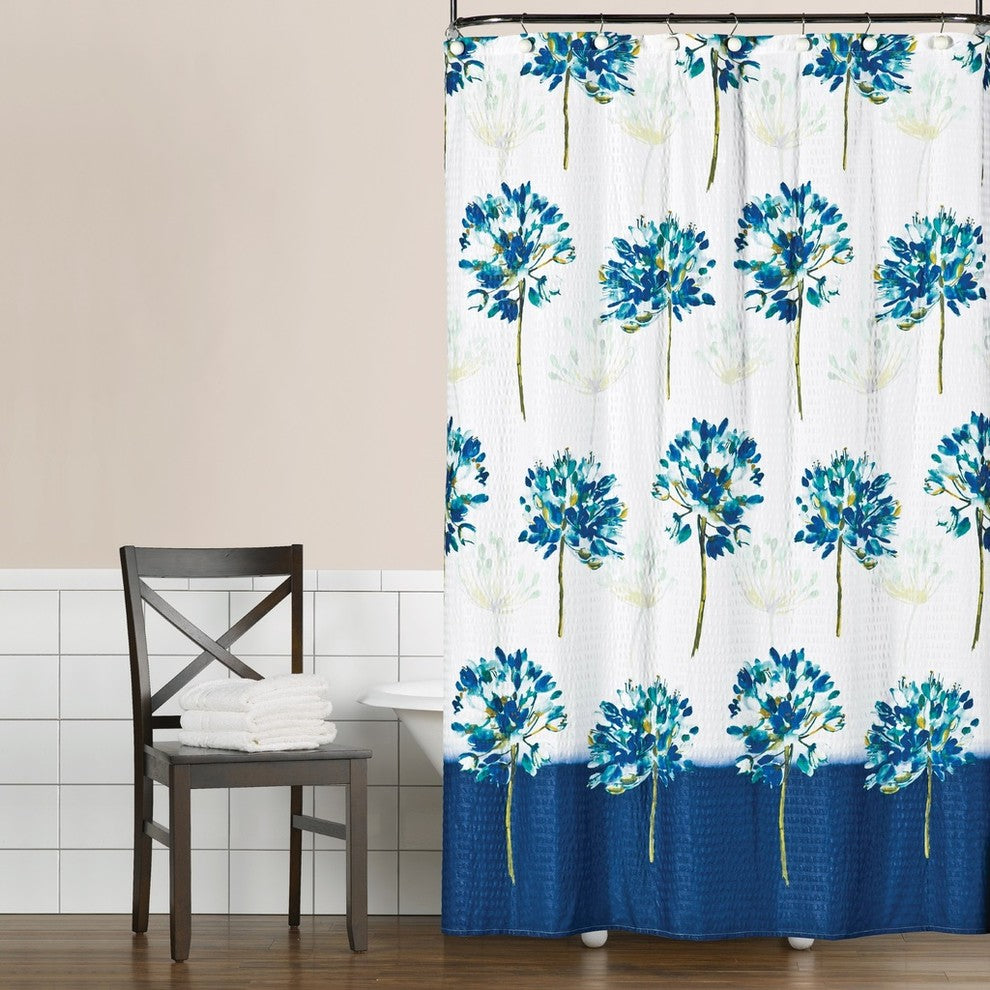 Blue Medley Shower Curtain