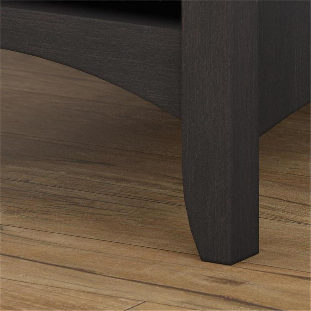 Salinas Hall Tree with Shoe Storage Bench in Vintage Black - Engineered Wood