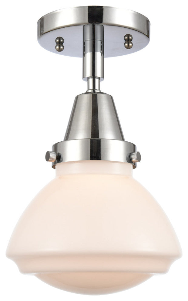 Innovations 447-1C-PC-G321-LED Olean 1 Light Flush Mount, Polished Chrome