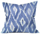 Natalie Baca Painterly Ikat, Indigo Throw Pillow, 16"x16"