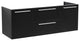 Opulento Double Sink Bathroom Cabinet, Base: Black, Base Only