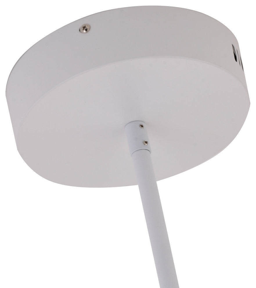Bethel International WE03C32WH 8-Light LED Chandelier, White