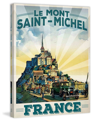 "Le Mont Saint-Michel" Painting Print on Wrapped Canvas